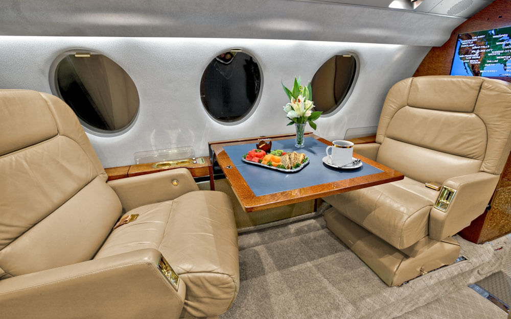 private flight on the Dassault Falcon 50